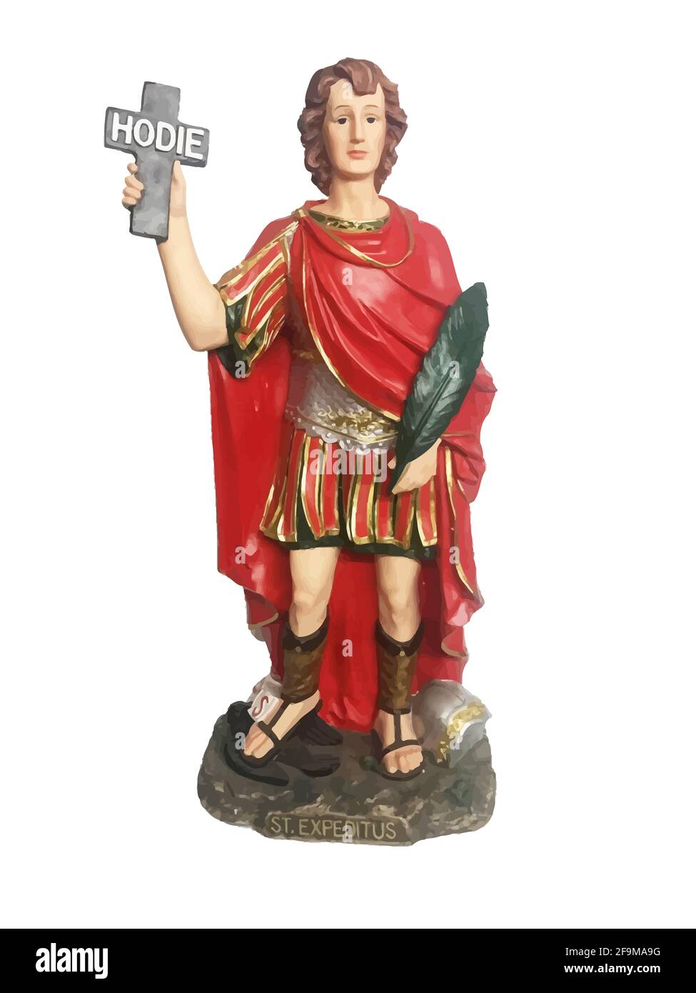 st expeditus legend warrior speedy cases illustration holy saint Stock