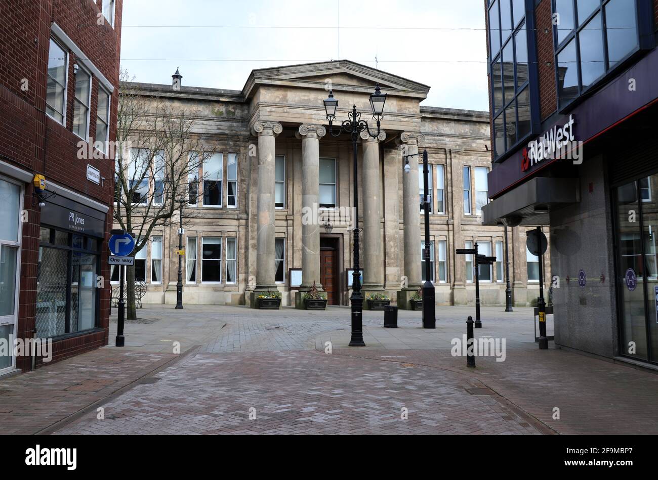 Town centre of Macclesfield in Cheshire Stock Photo Alamy