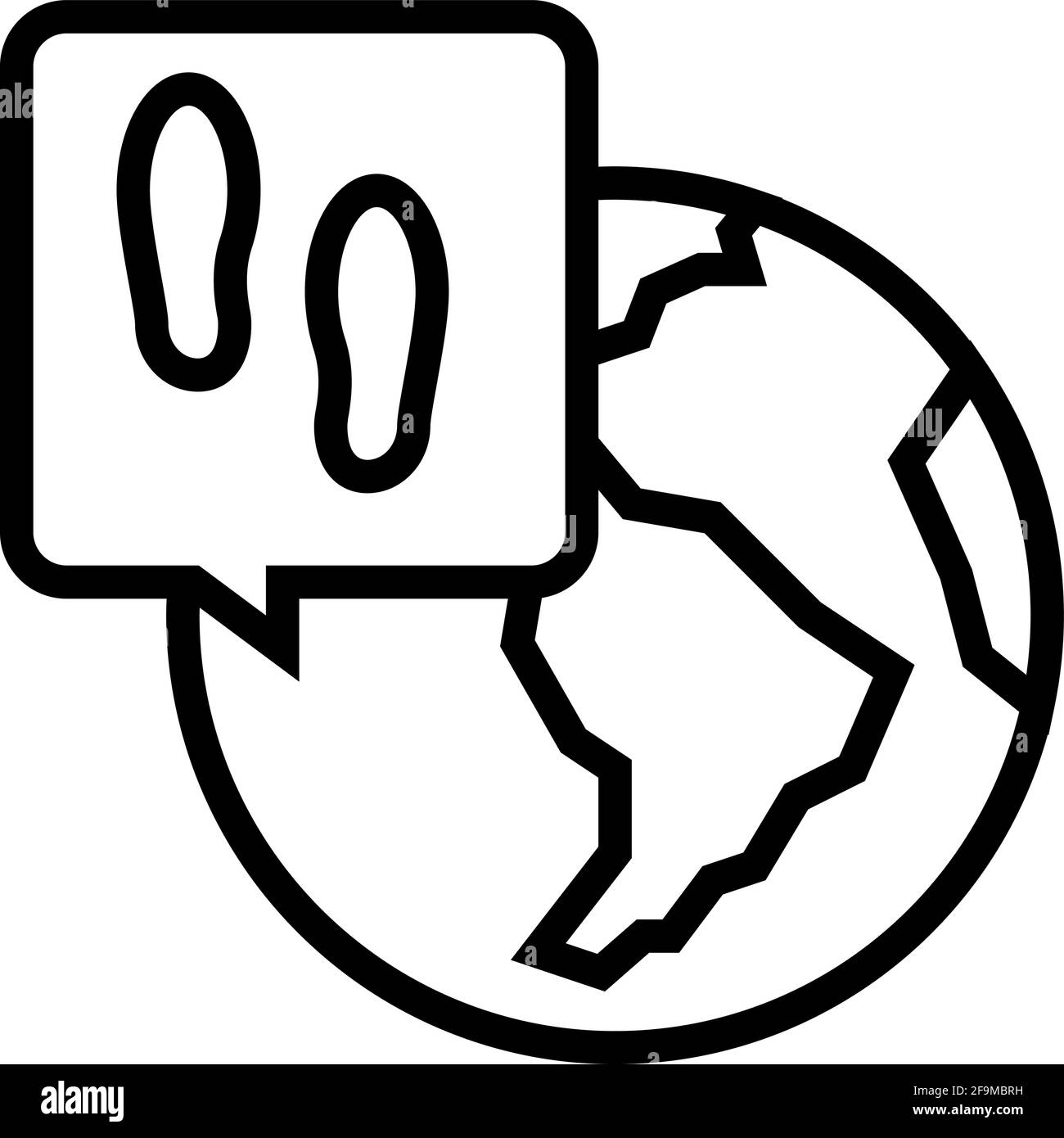worldwide refugee line icon vector illustration Stock Vector
