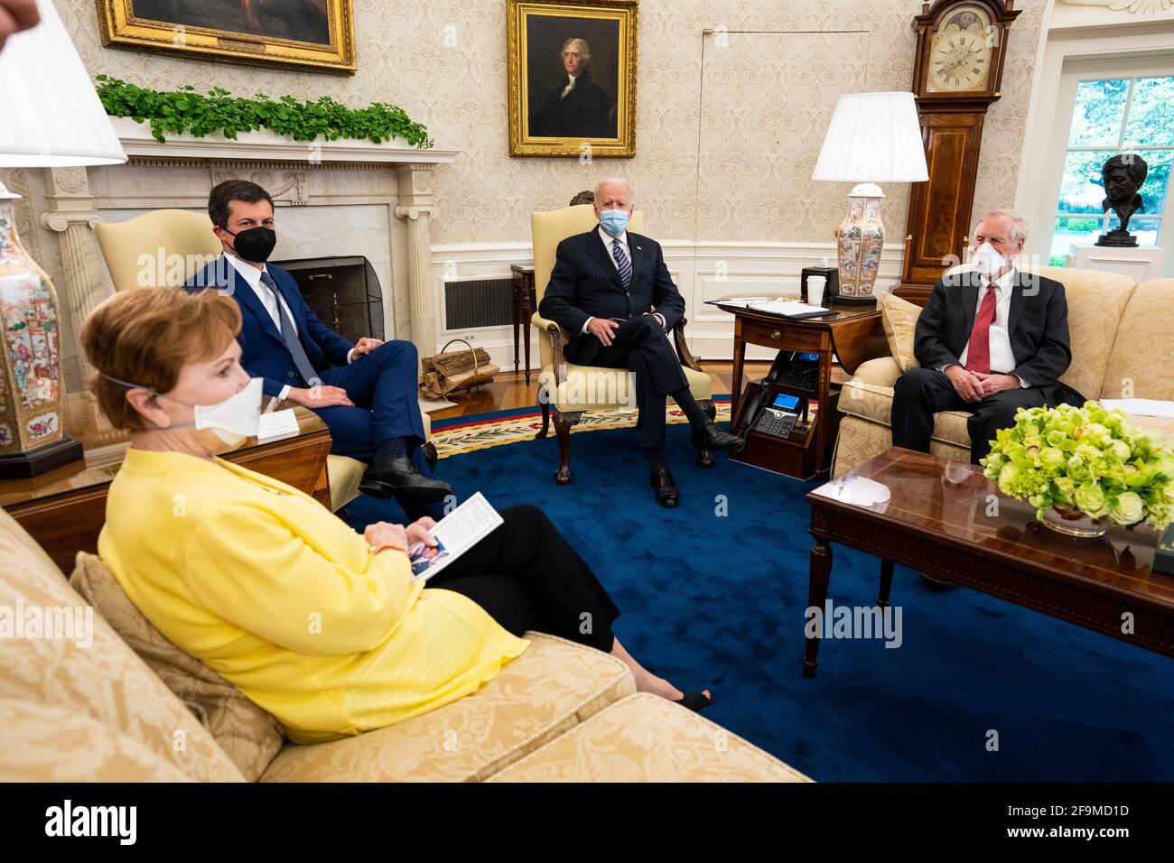 United States makes remarks during a meeting with with a bipartisan ...