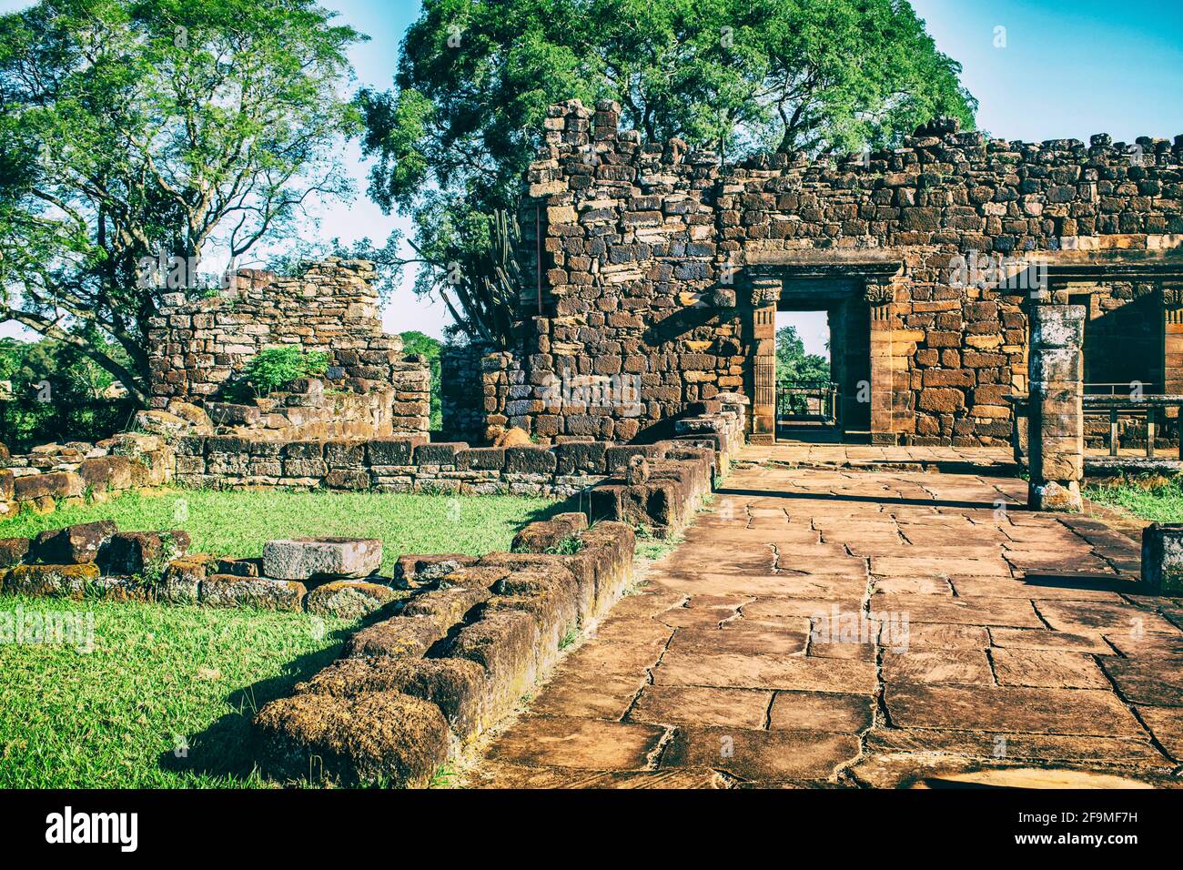Ruins of San Ignacio, Misiones, Argentina. Stock Photo