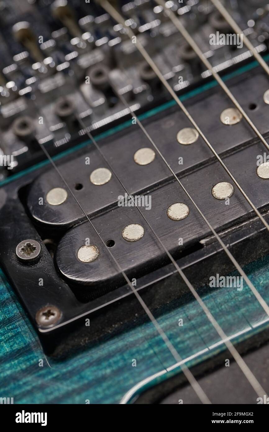 Electric guitar pickup Stock Photo Alamy