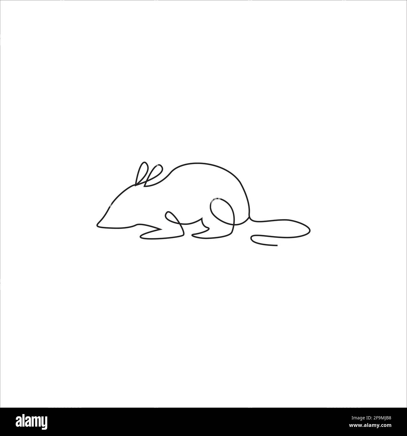Mouse Line drawing tattoo. Mouse or rat one line hand drawing continuous art  print, Vector Illustration. Free single line drawing of rat or mouse. One  Stock Vector Image & Art - Alamy