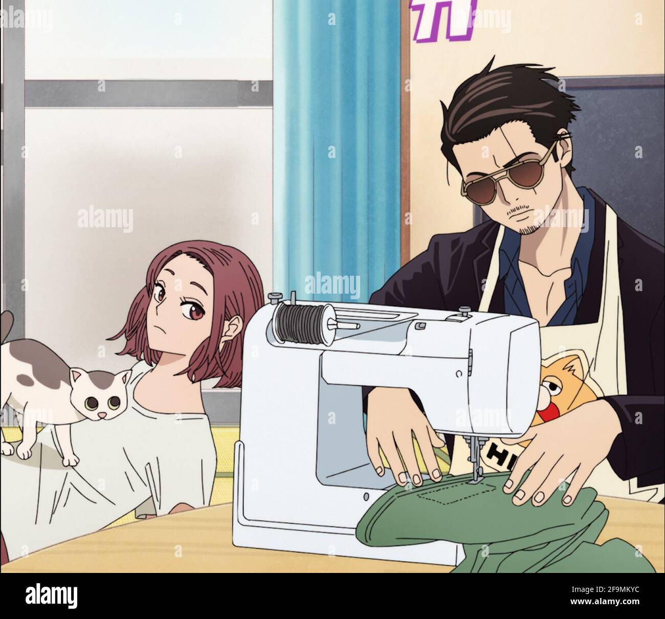 The Way Of The Househusband Aka Gokushufudo From Left Gin The Cat Voice Mao Ichimichi Miku Voice Shizuka Ito Tatsu Voice Kenjiro Tsuda Season 1 Ep 101 Aired April 8 21 Photo C