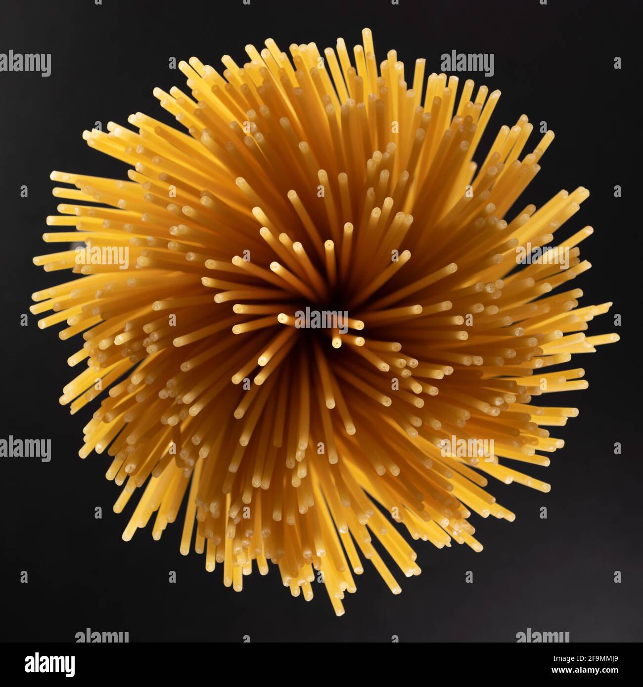 Abstract image of spaghetti, view from above Stock Photo