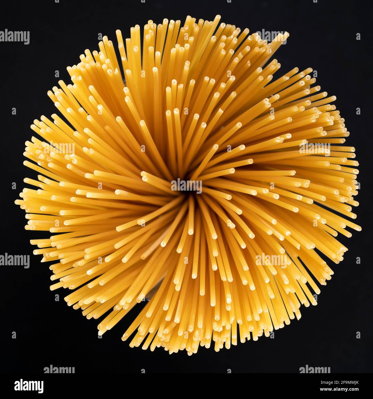 Abstract image of spaghetti, view from above Stock Photo