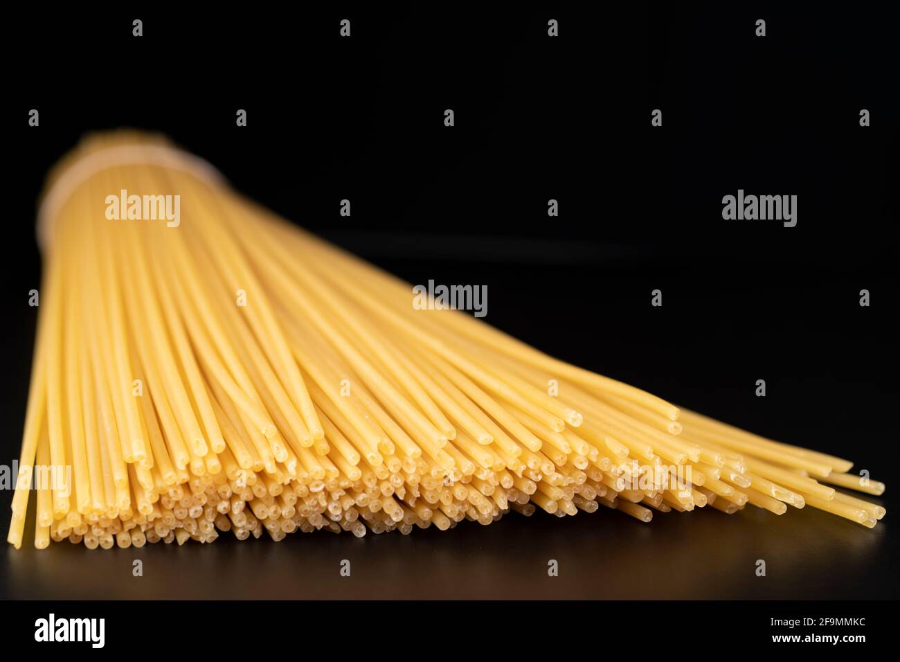 Extreme close-up image of spaghetti. Abstract image of spaghetti Stock Photo