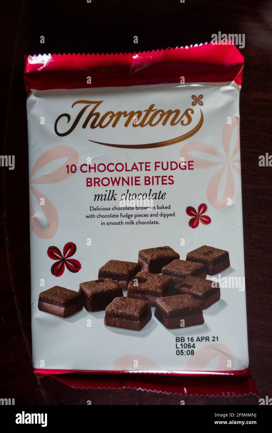 Thorntons Chocolate Brownies Stock Photo Alamy