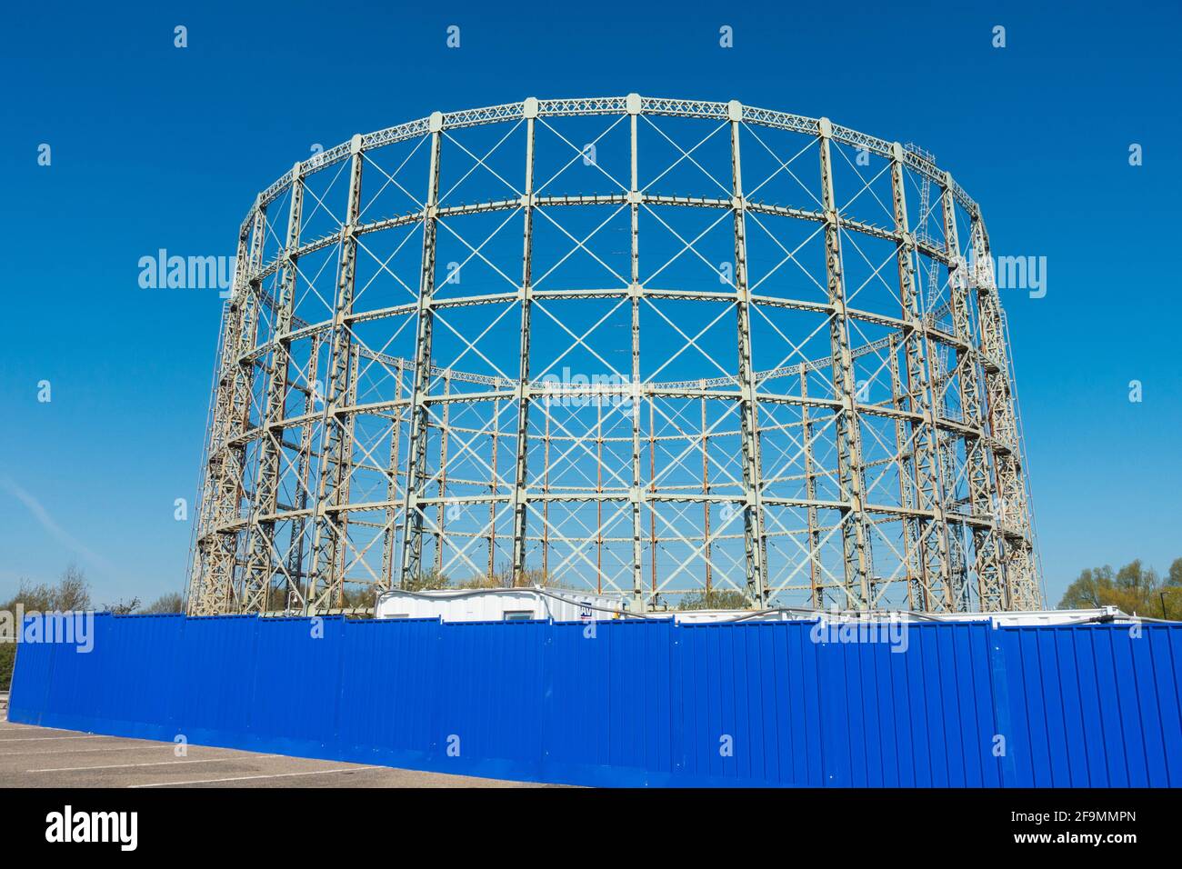 Historical Gas Holder, Manchester, England, UK Stock Photo Alamy