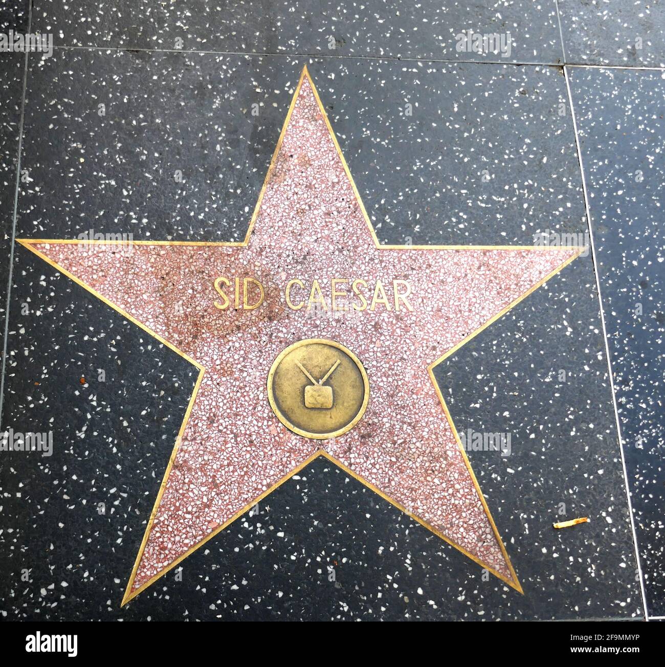 Hollywood, California, USA 17th April 2021 A general view of atmosphere of comedian Sid Caesar's Star on the Hollywood Walk of Fame on April 17, 2021 in Hollywood, California, USA. Photo by Barry King/Alamy Stock Photo Stock Photo