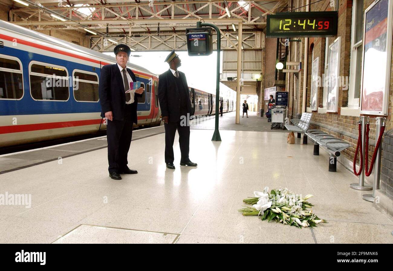 The 1245 Kings Cross train to Kings Lynn getting ready to leave the
