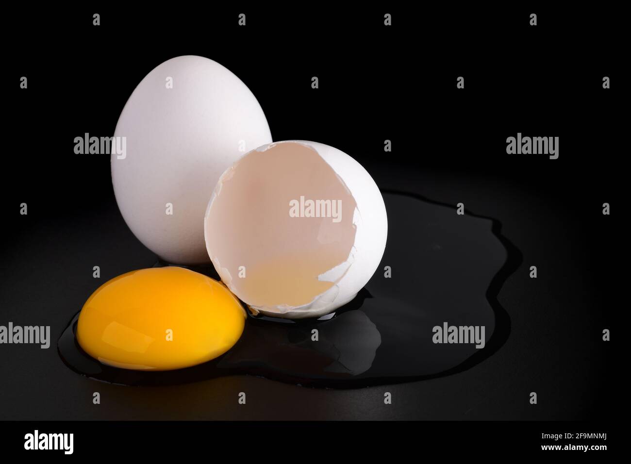 Image of an eggs isolated on dark background Stock Photo