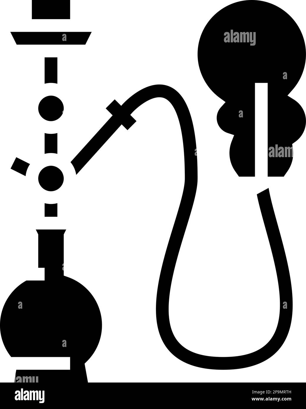 smoke hookah mens leisure glyph icon vector illustration Stock Vector ...