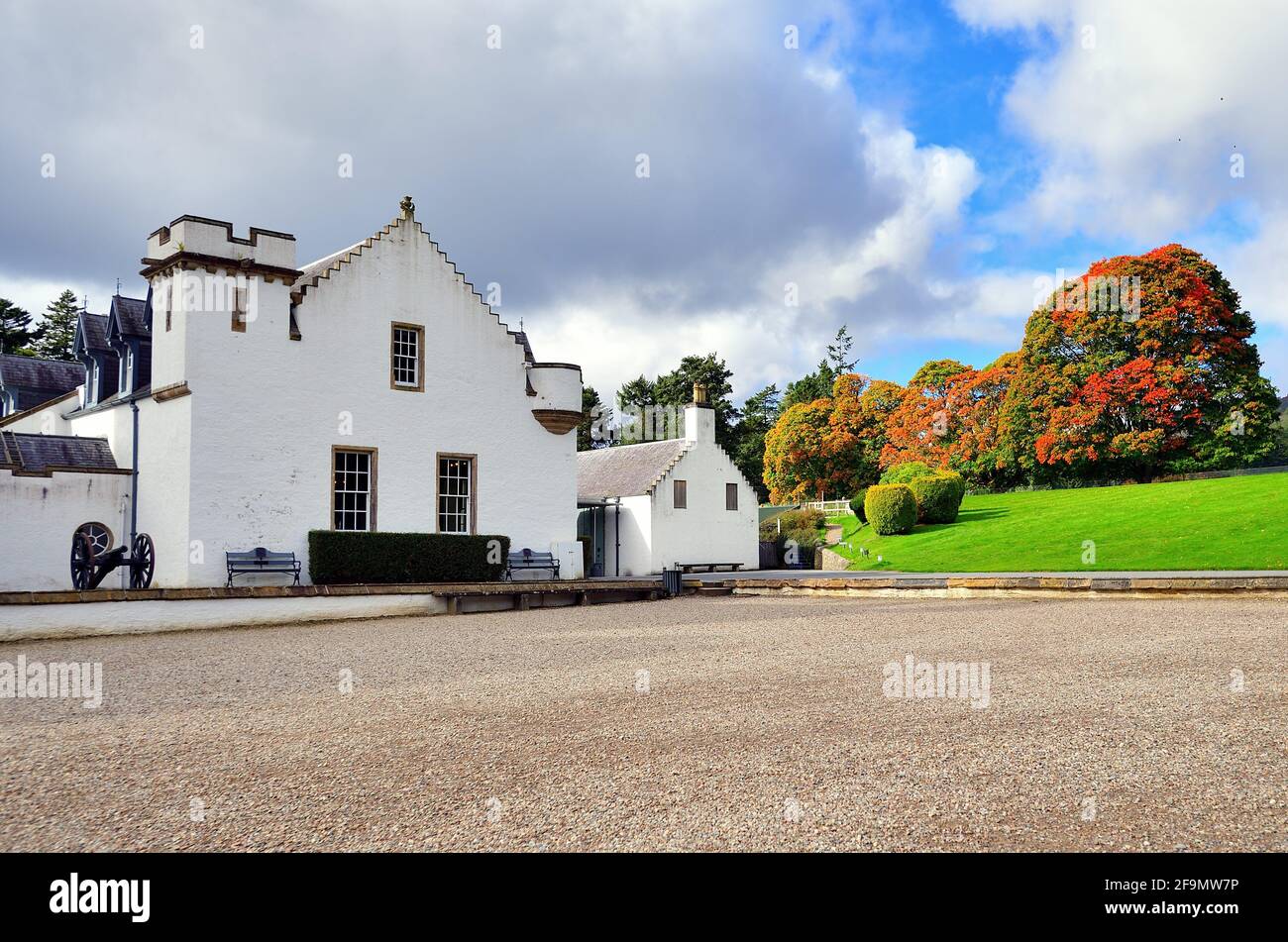 Blair Atholl, Scotland, United Kingdom. Blair Castle's foundations date