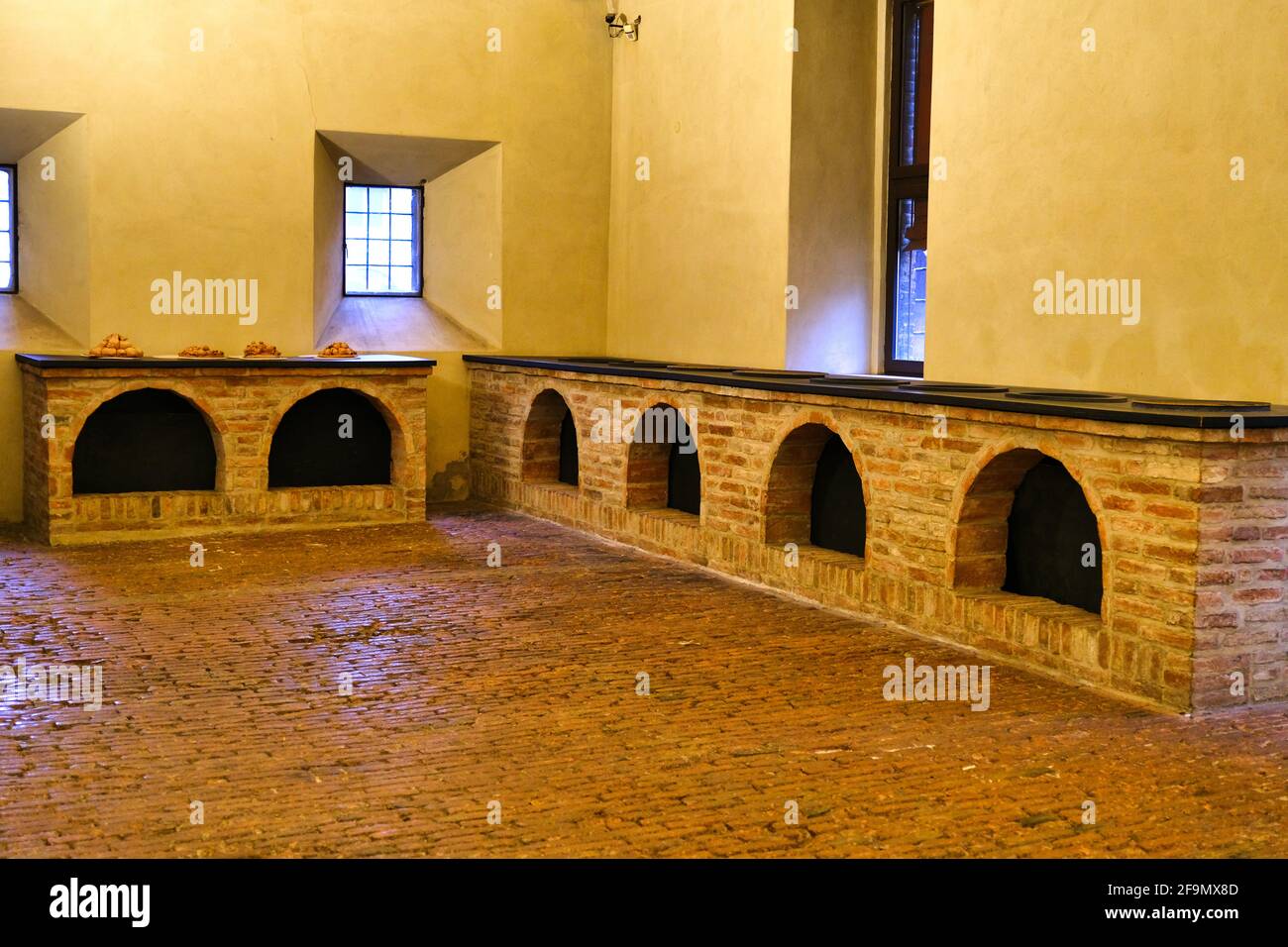 The Ducal kitchens in Castle Estense in Ferrara Italy Stock Photo