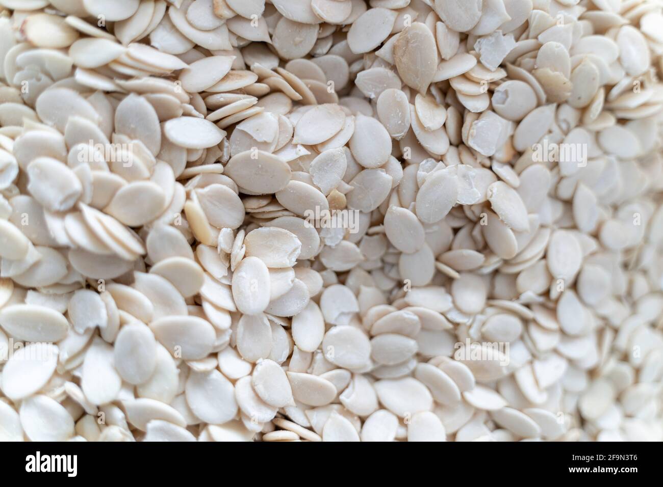 Nigerian Egusi Melon seeds Close up macro Stock Photo Alamy