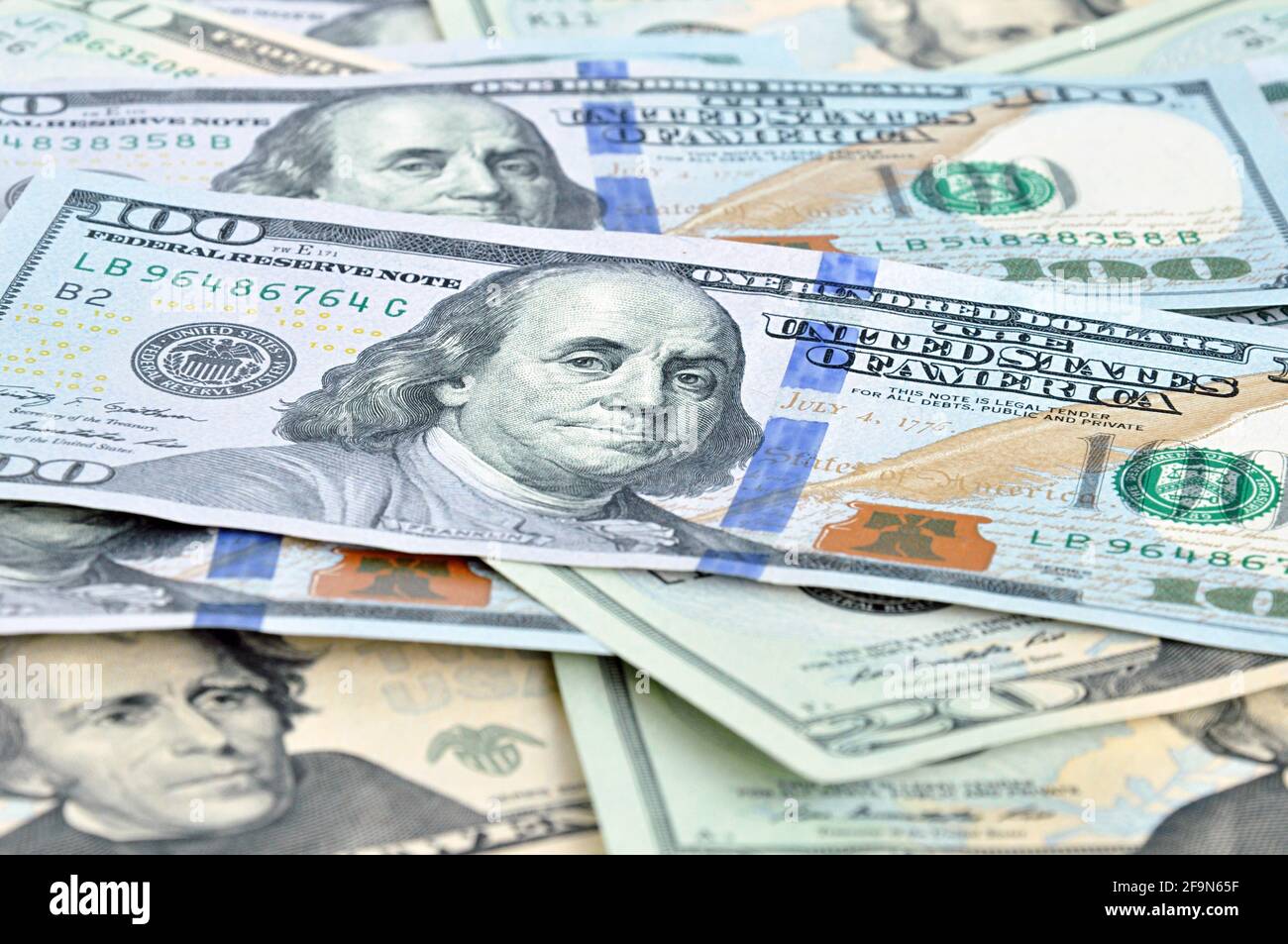 Money - United States dollars (USD) bills Stock Photo