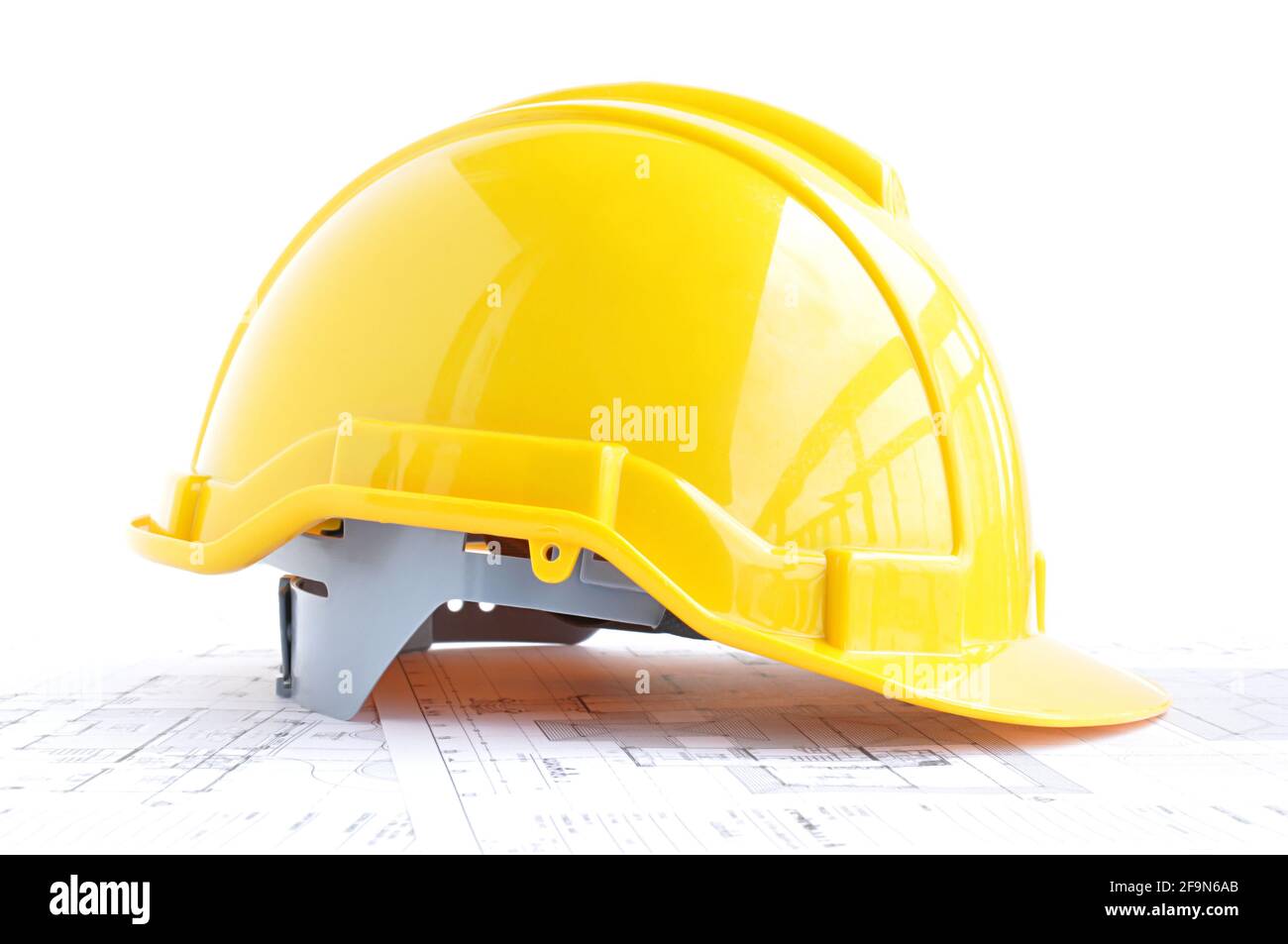 Hard hat for engineers, architects & industrial workers Stock Photo Alamy