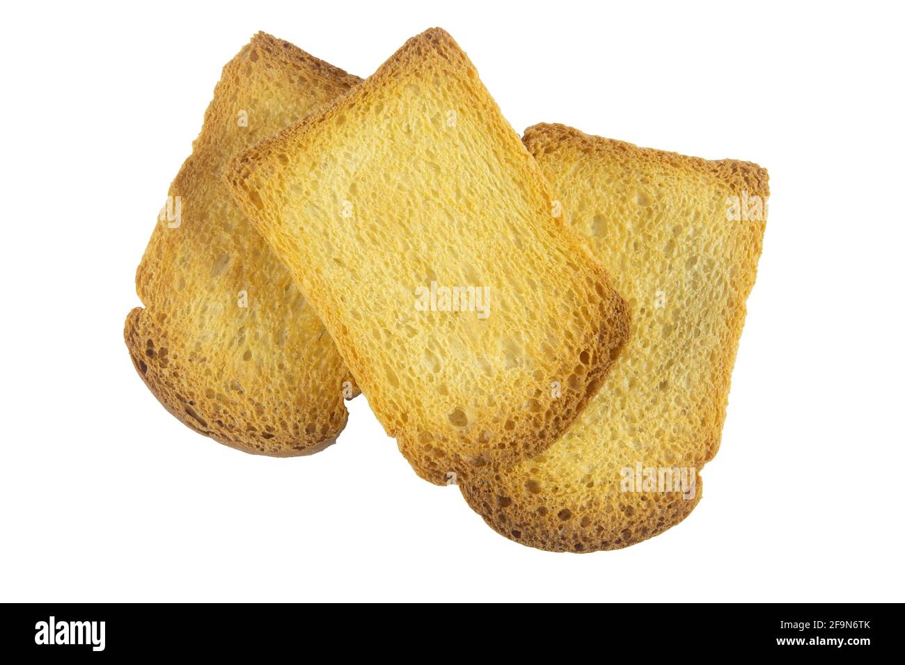 rusks on white background Stock Photo - Alamy