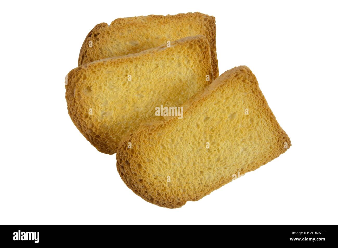 rusks on white background Stock Photo - Alamy