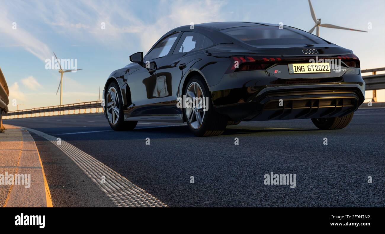electric Audi RS ETron GT Stock Photo Alamy