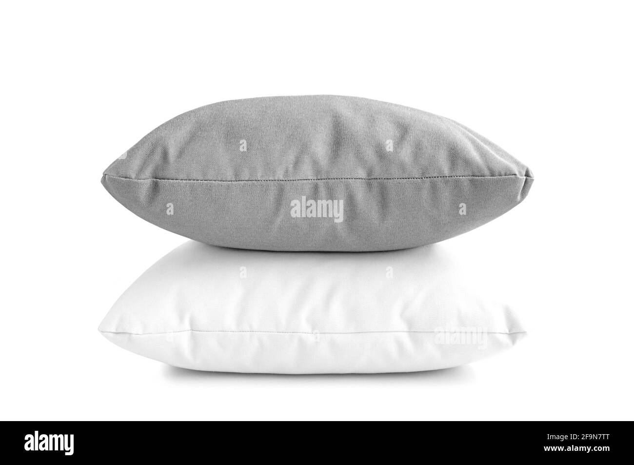 Two pillows or cushions isolated on white background Stock Photo Alamy