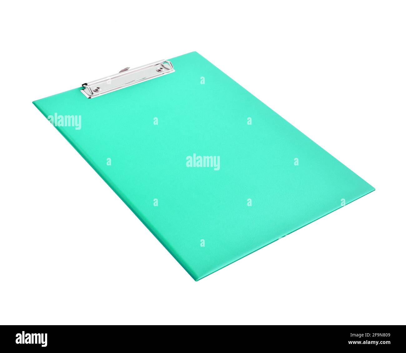 Clipboard - colorful plastic clipboard or writing board isolated on white background Stock Photo