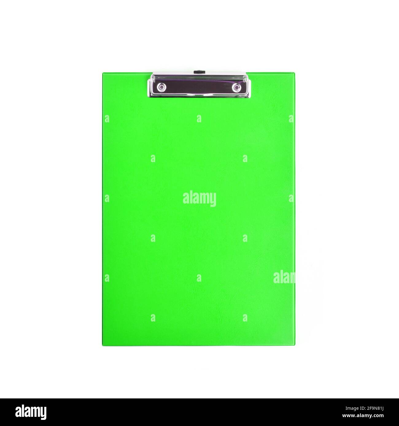 Clipboard - colorful plastic clipboard or writing board isolated on white background Stock Photo