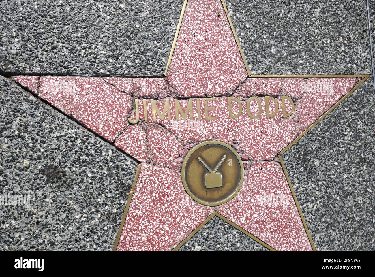 Hollywood, California, USA 17th April 2021 A general view of atmosphere of  actor Jimmie Dodd's Star on the Hollywood Walk of Fame on April 17, 2021 in  Hollywood, California, USA. Photo by