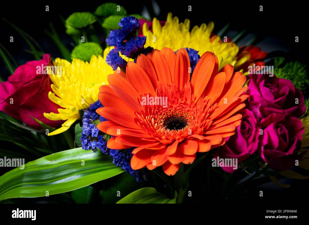 Mothers day floral arrangement, Mothers day flowers Stock Photo