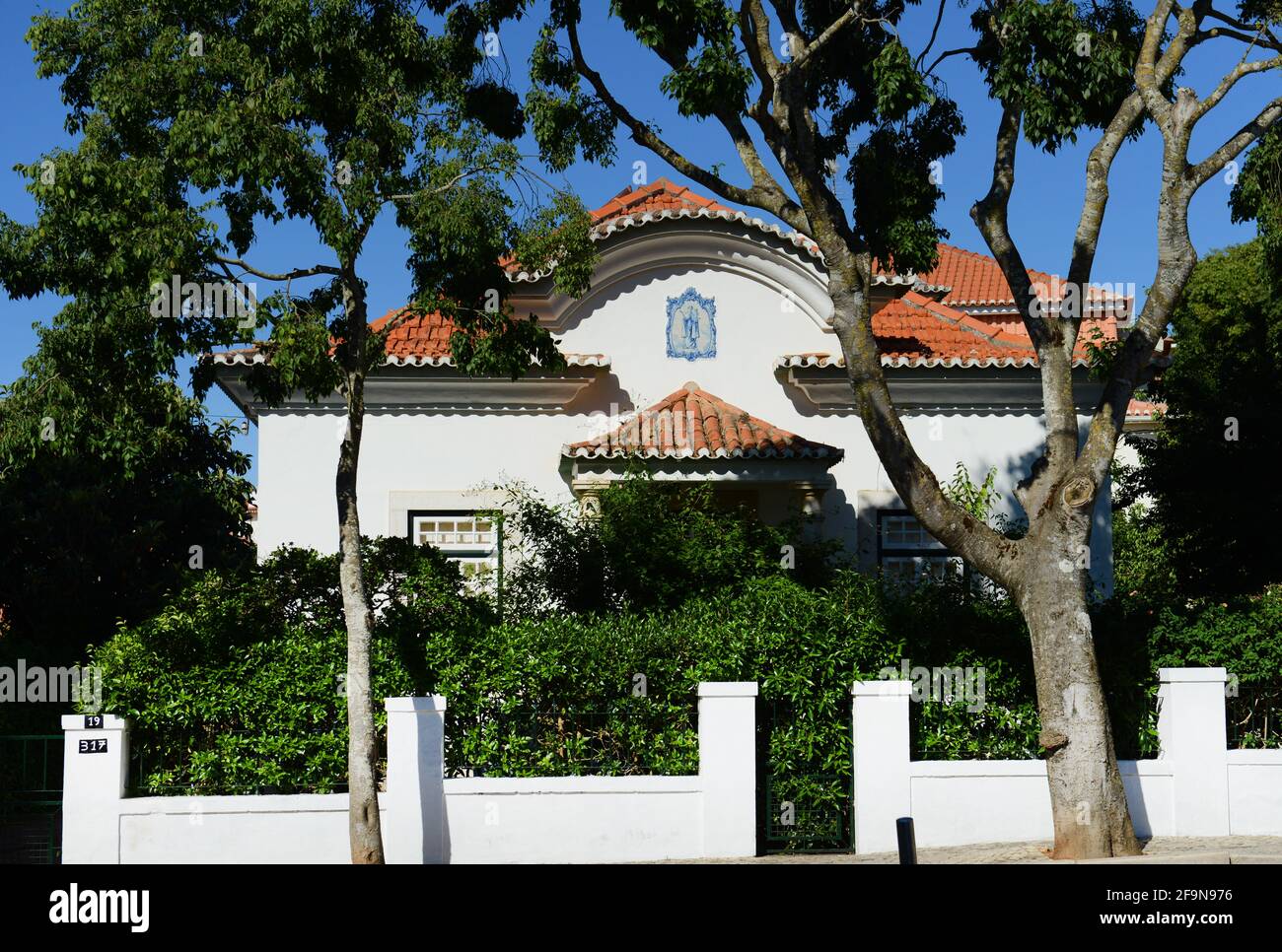 Beautiful buildings in Cascais, Portugal Stock Photo - Alamy