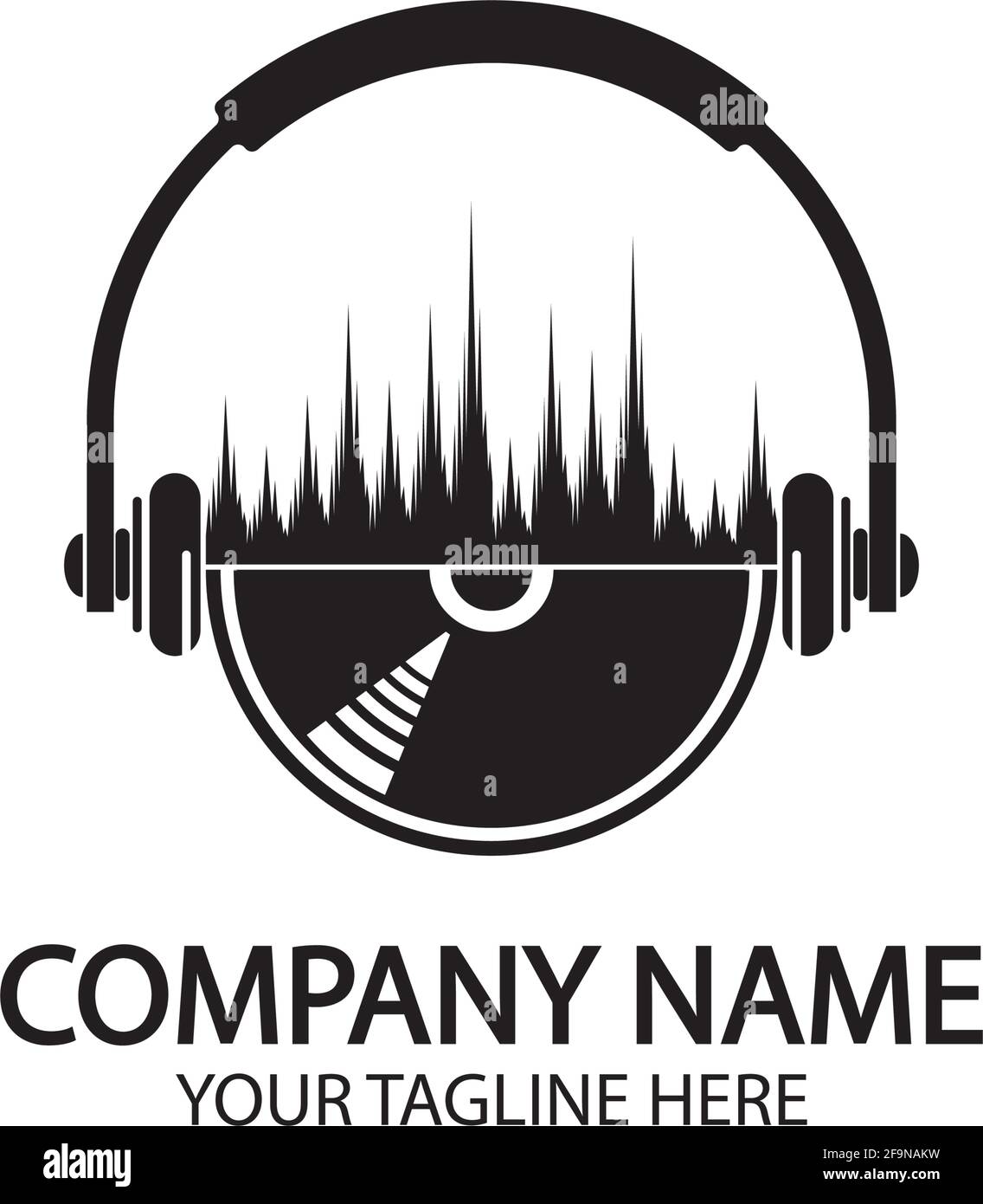 Headphones with microphone and sound waves beats, concept of radio station  logo, dj disco symbol, broadcasting studio label, customer support emblem f  Stock Vector Image & Art - Alamy