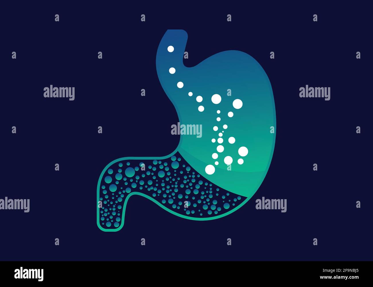 Stomach Care Logo Design Template Vector, Creative Symbol, Icon Stock Vector