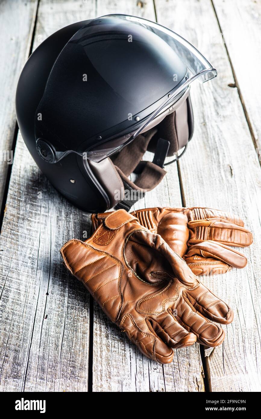 Motor bike helmet hi res stock photography and images Alamy