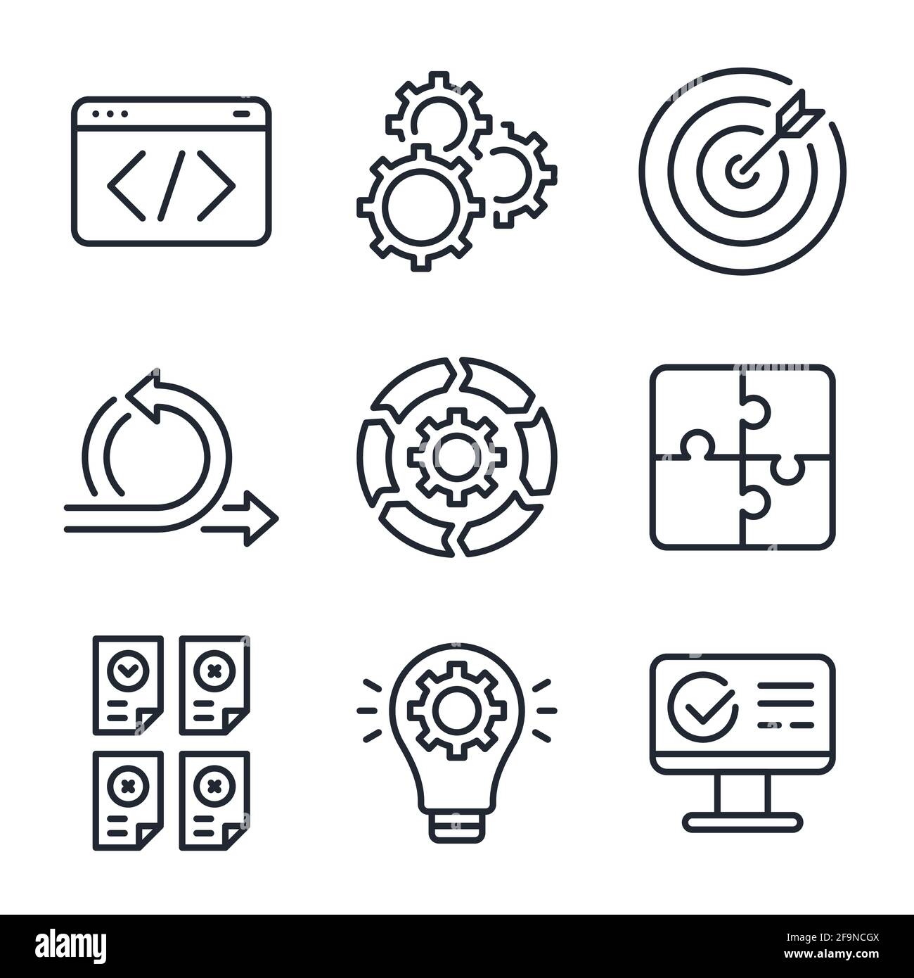 Scrum board agile methodology software hi-res stock photography and ...