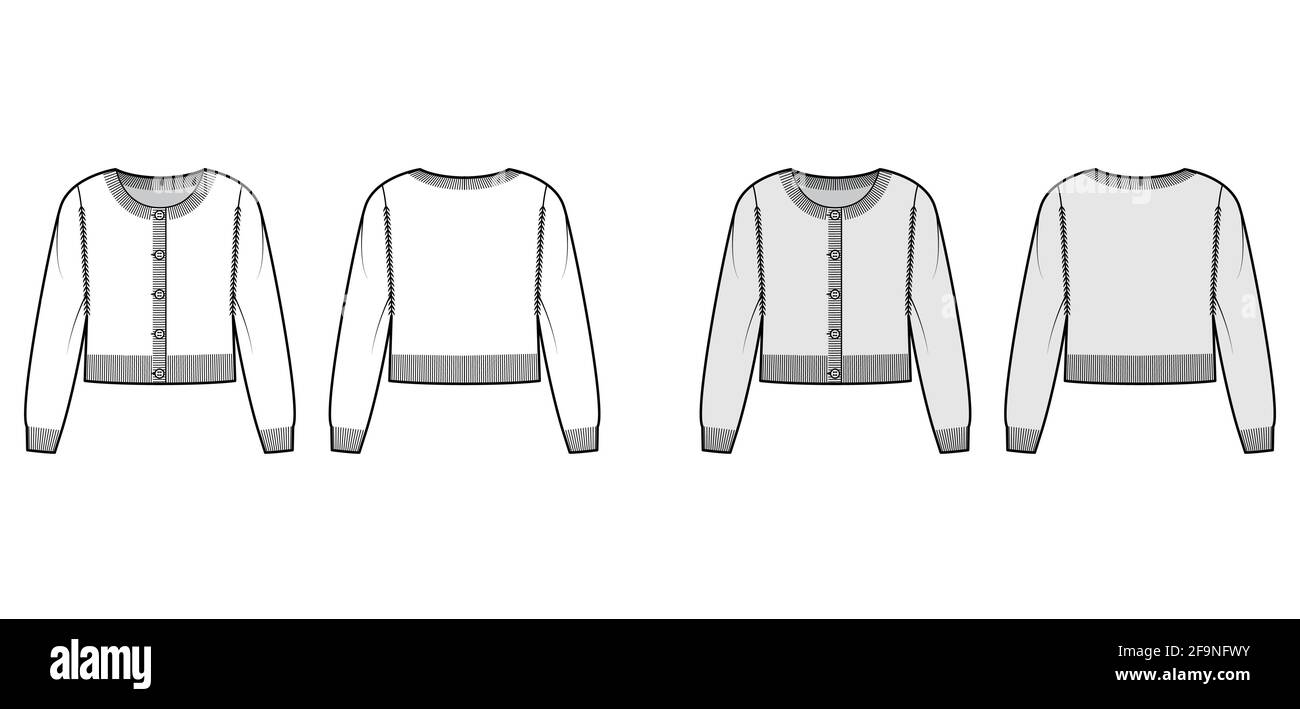 white oversized cropped cardigan