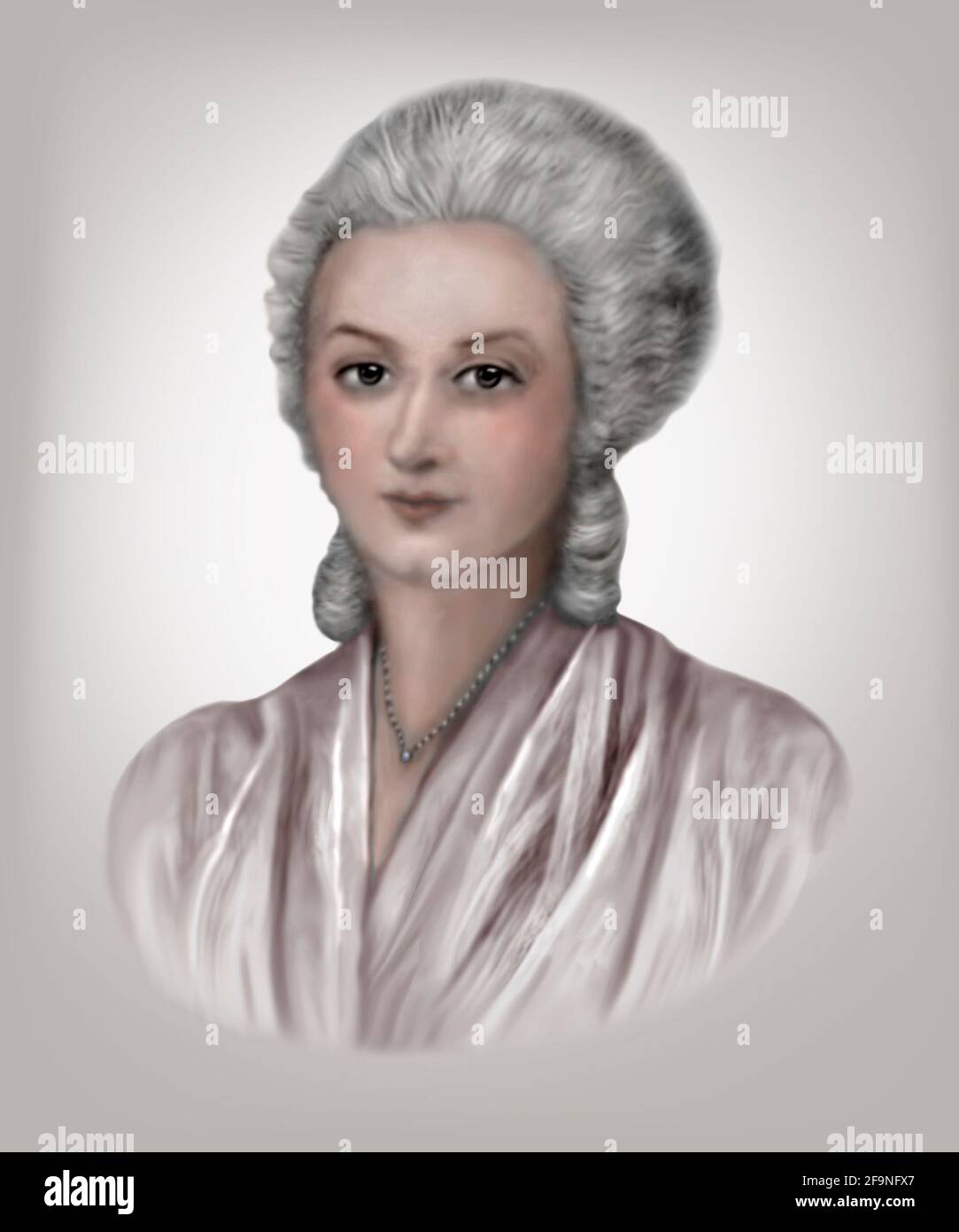 Olympe de Gouges 1748-1793 French Playwright Political Activist Stock Photo