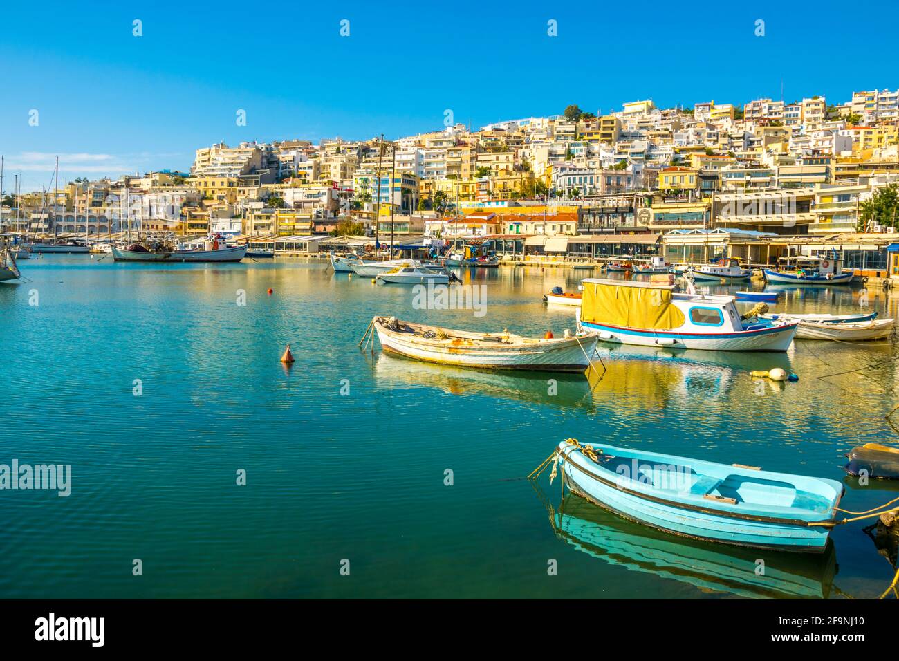 Piraeus View view of residential marina in the port of piraeus in greece Stock Photo ...