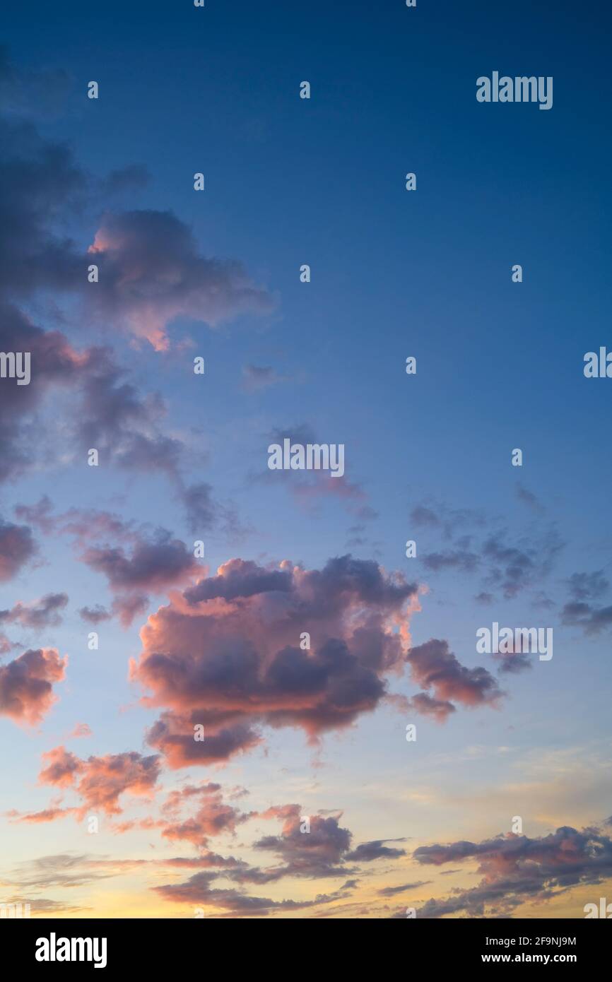 Clouds in sky at sunset Stock Photo - Alamy