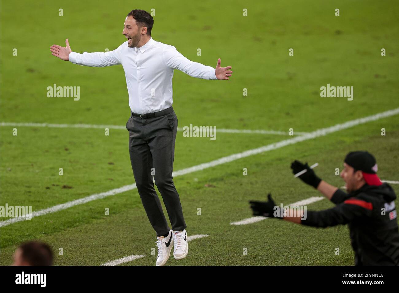 April 18, 2021. Russia, Moscow, Otkritie Arena Stadium. Russian Premier ...