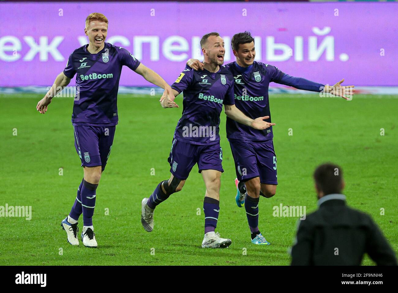 April 18, 2021. Russia, Moscow, Otkritie Arena Stadium. Russian Premier ...