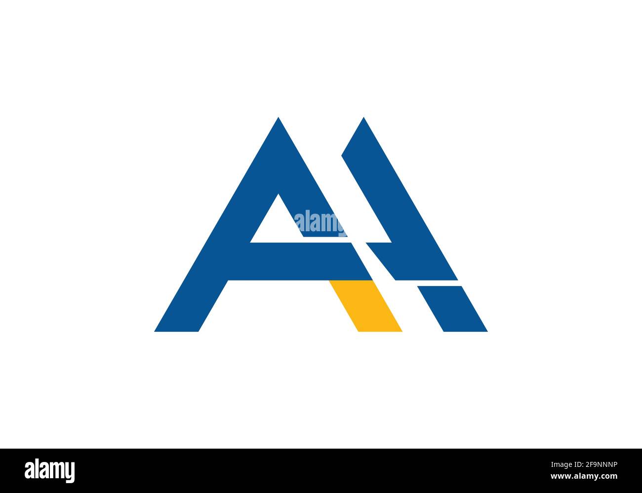A H Initial Letter Logo design vector template Stock Vector Image & Art ...