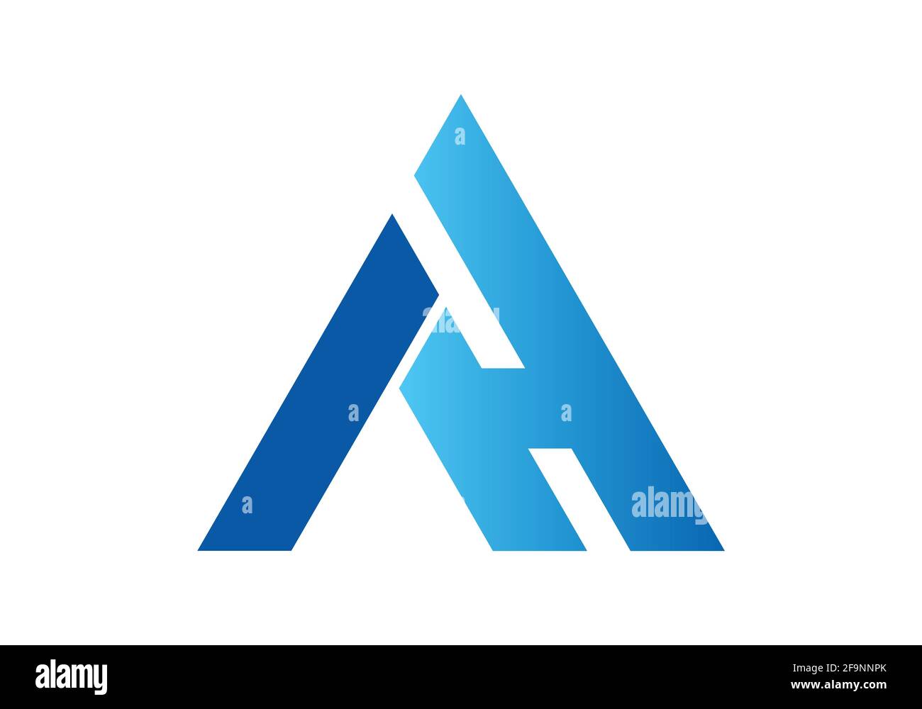 A H Initial Letter Logo design vector template Stock Vector Image & Art ...