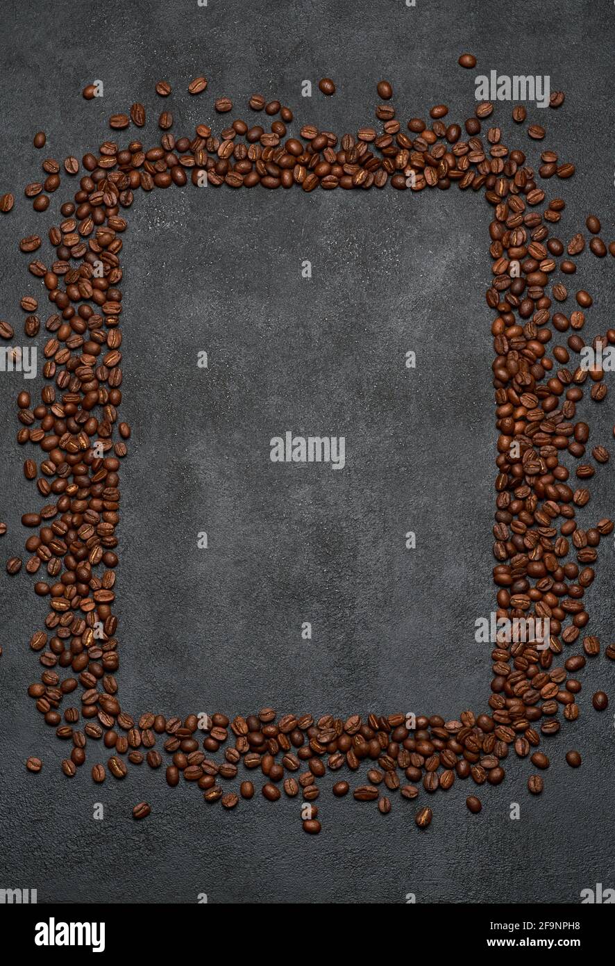 Background or texture made of roasted brown coffee beans Stock Photo ...