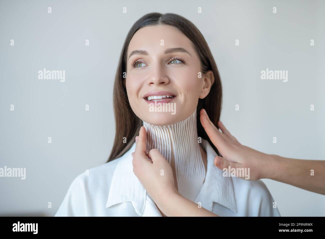 Pretty woman having taping hi-res stock photography and images - Alamy