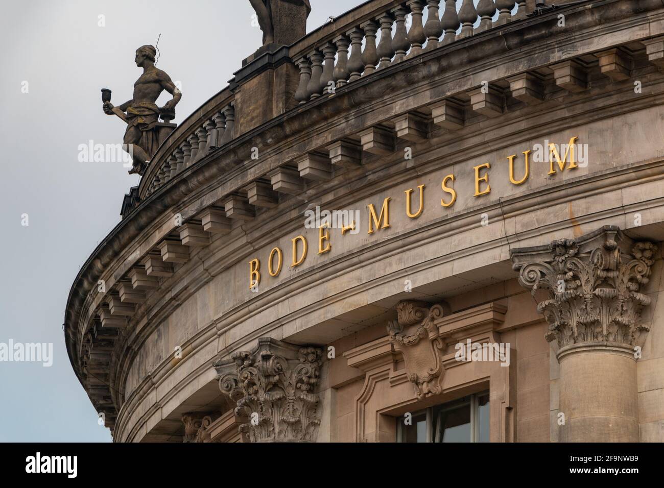 A picture of the main facade of the Bode Museum, in Berlin. Stock Photo