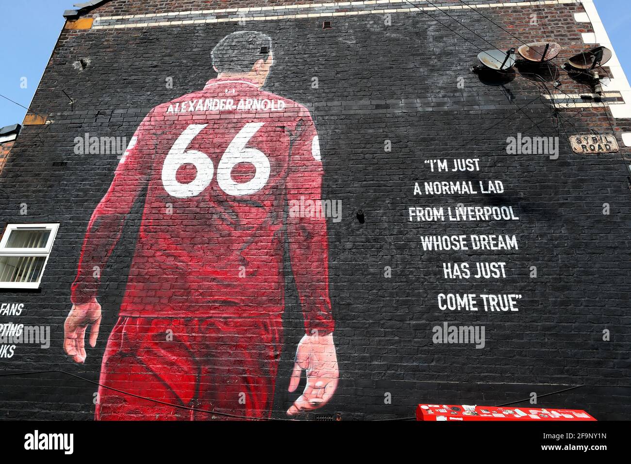 A general view of a quote by Liverpool's Trent Alexander Arnold
