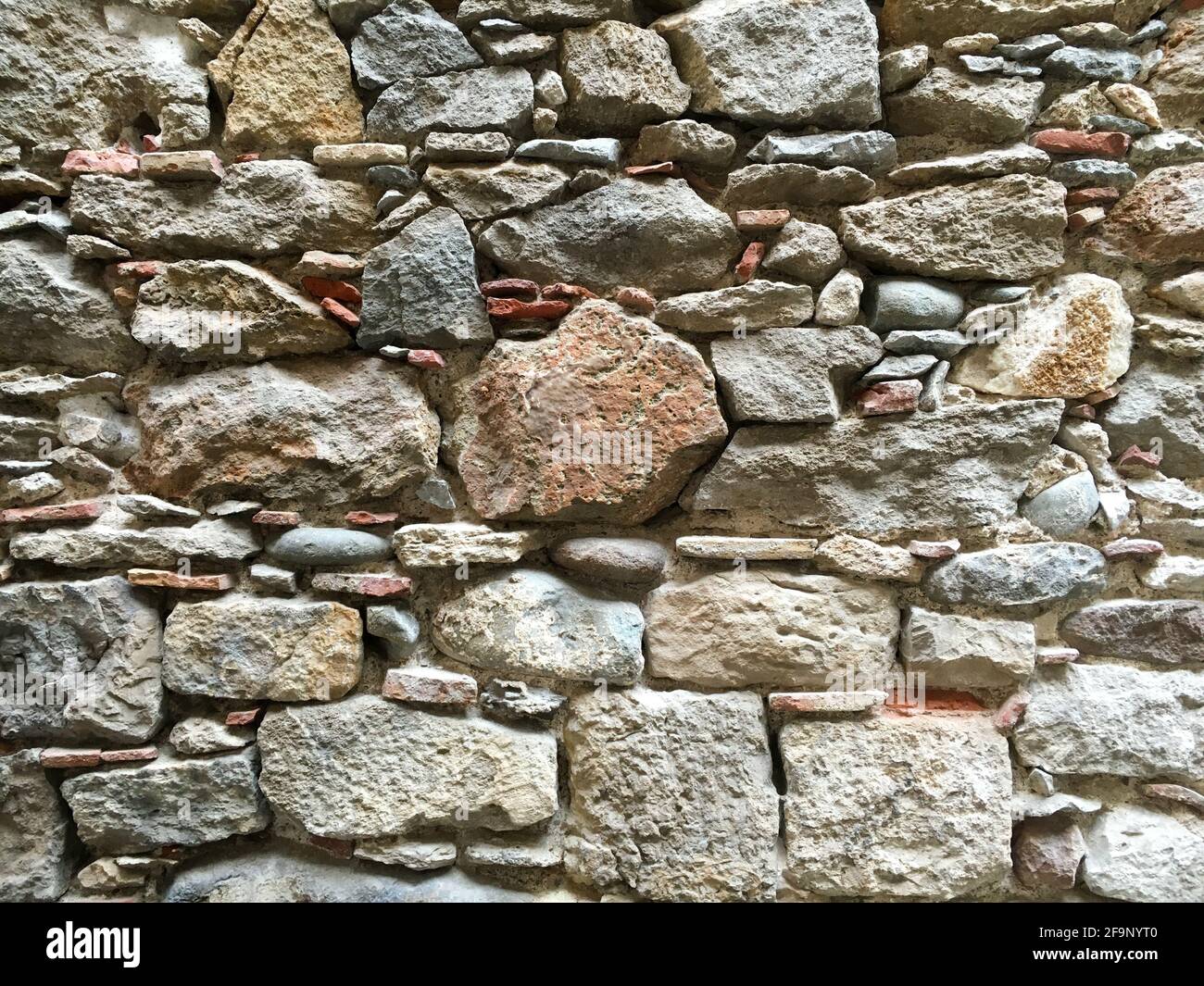 Texture of a stone wall. Old castle stone wall texture background ...
