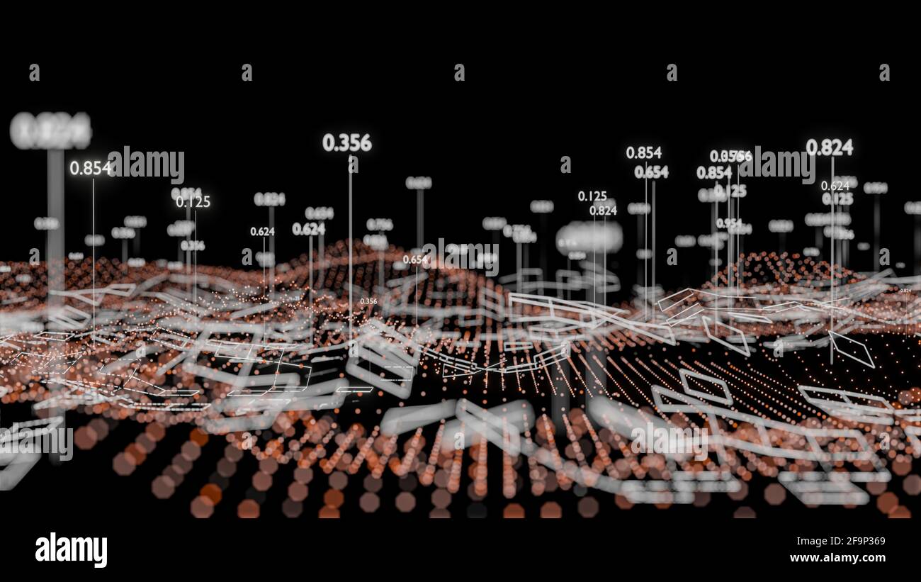 Big Data Visualization. Abstract structure Stock Photo - Alamy