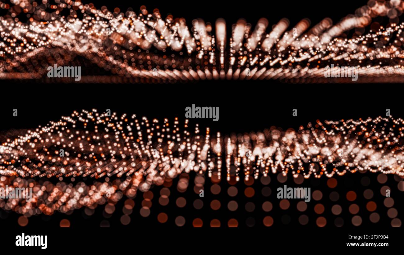 Abstract particles with depth of field Stock Photo - Alamy